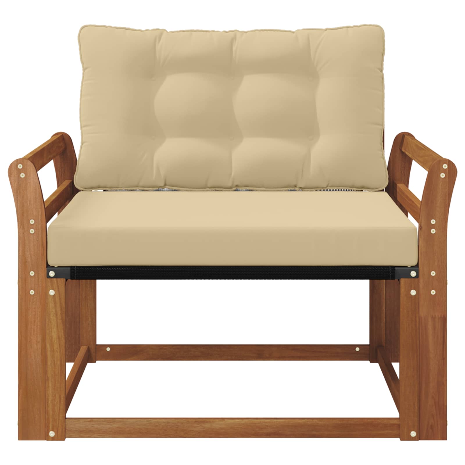 Buiten bankenset Massief Acaciahout en Textilene Naturel is nu te koop bij PeponiXL, paradijselijk wonen!