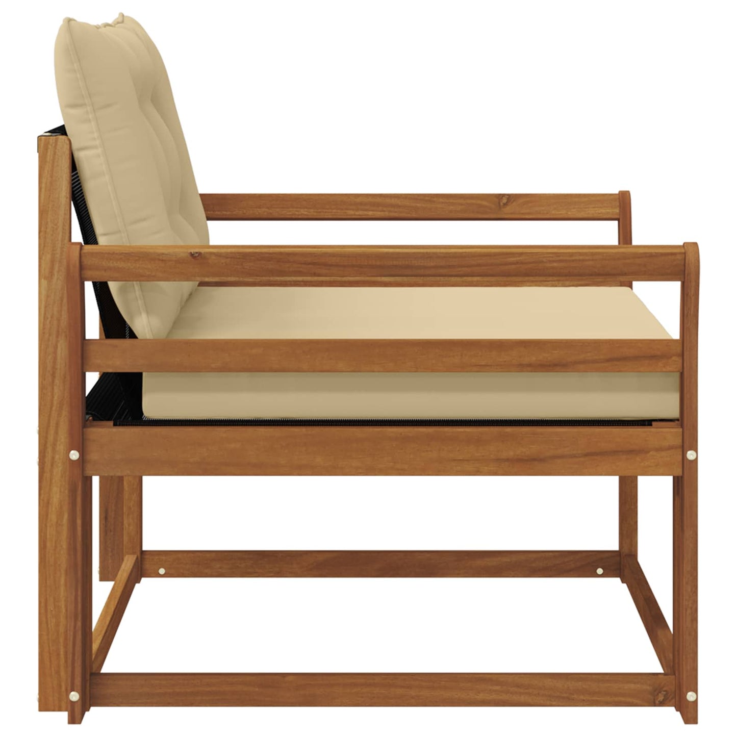 Buiten bankenset Massief Acaciahout en Textilene Naturel is nu te koop bij PeponiXL, paradijselijk wonen!