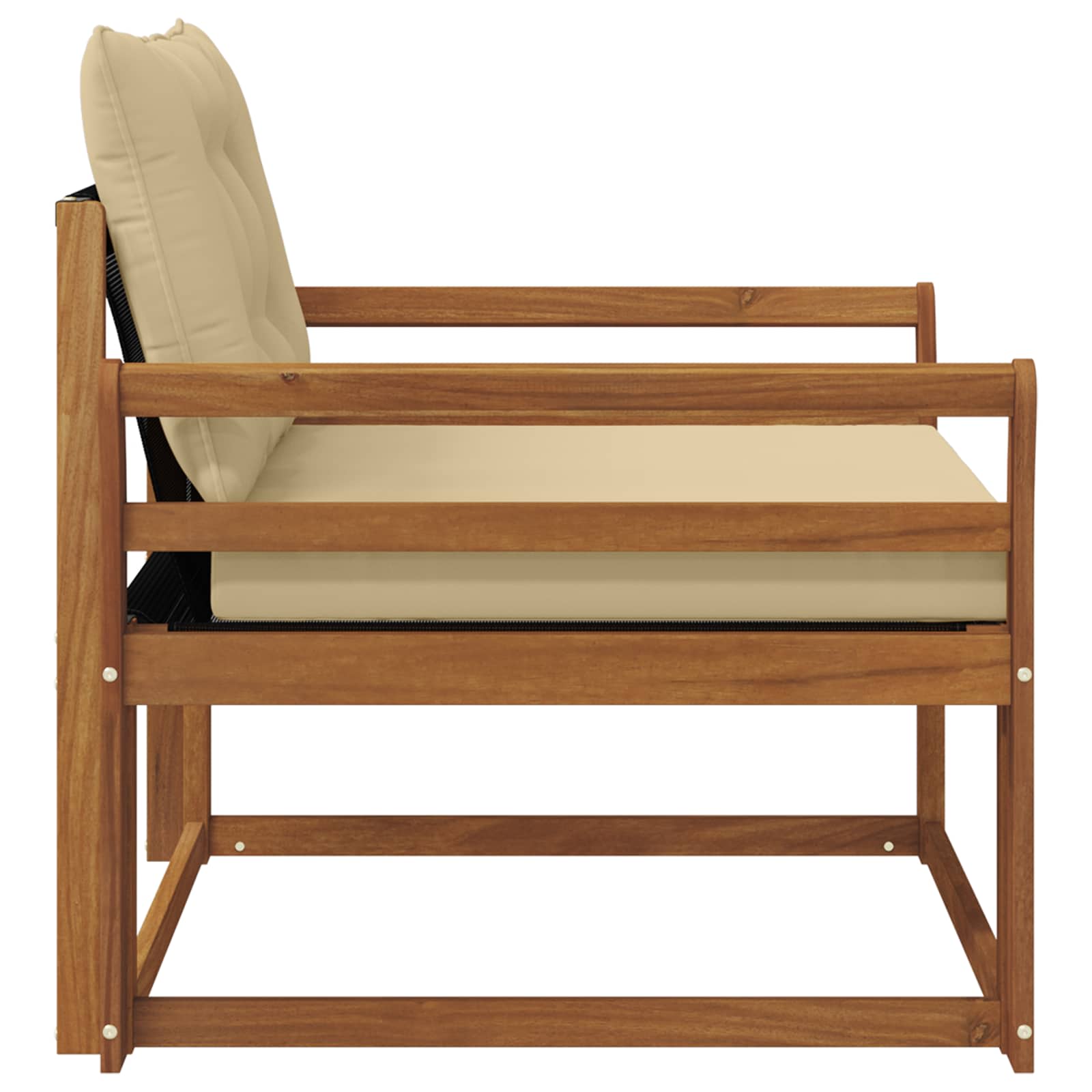 Buiten bankenset Massief Acaciahout en Textilene Naturel is nu te koop bij PeponiXL, paradijselijk wonen!