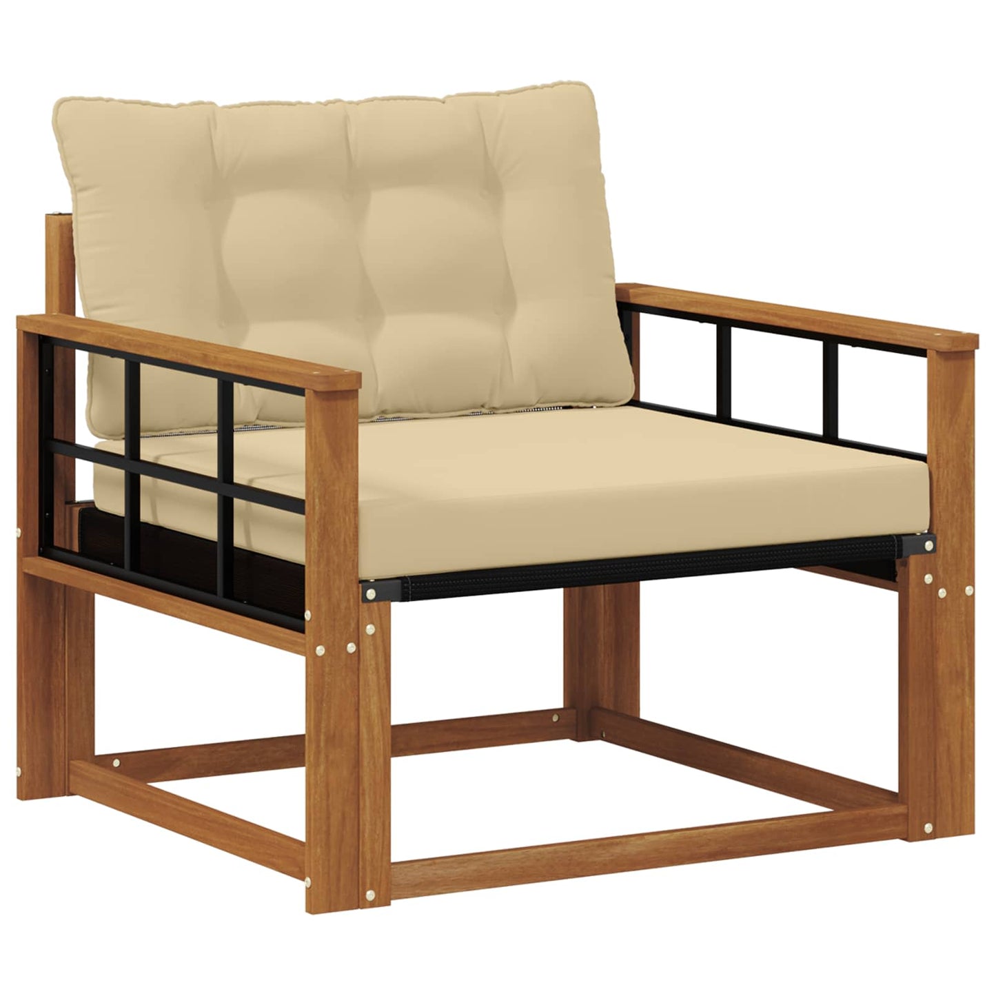 Buiten bankenset Massief Acaciahout en Textilene Naturel is nu te koop bij PeponiXL, paradijselijk wonen!