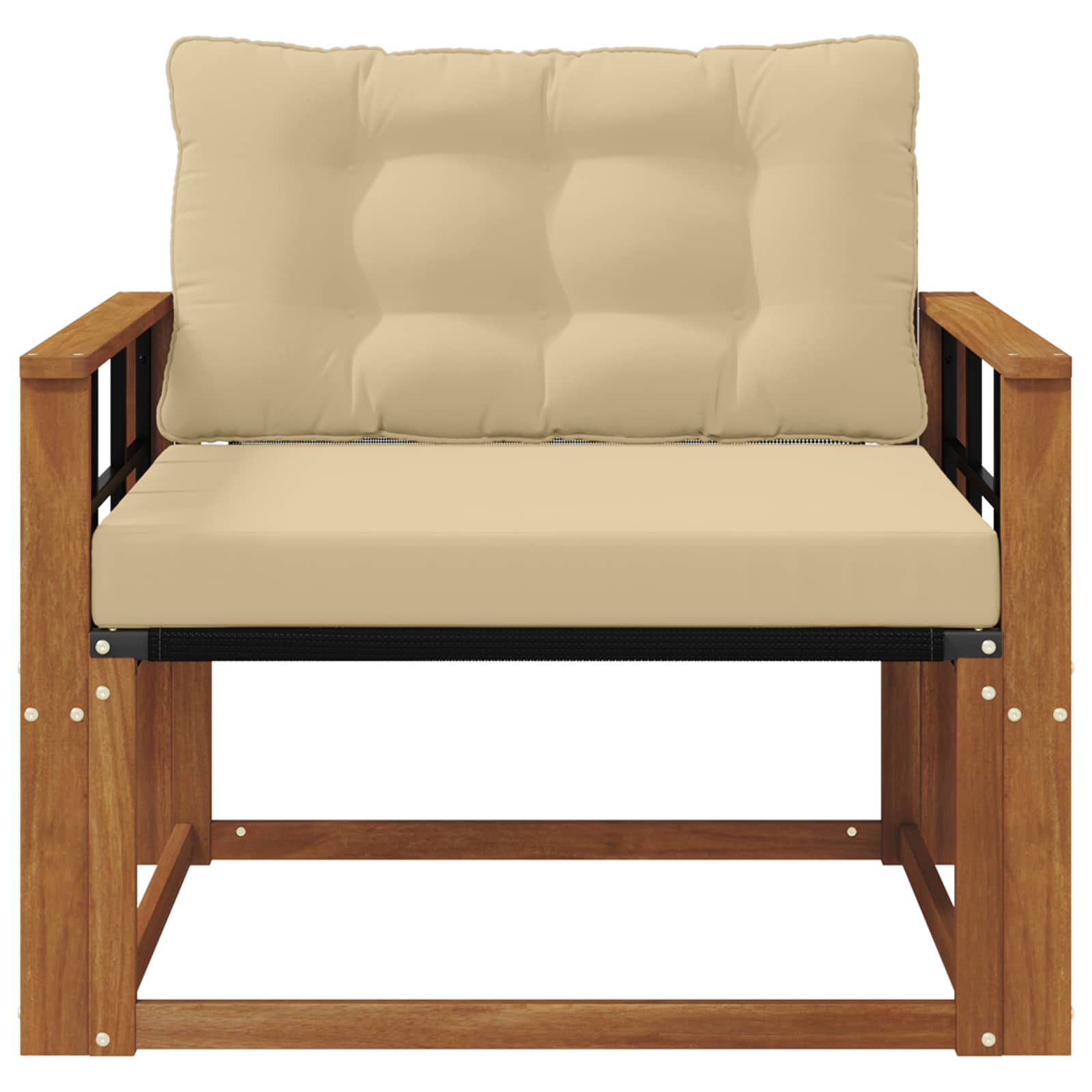 Buiten bankenset Massief Acaciahout en Textilene Naturel is nu te koop bij PeponiXL, paradijselijk wonen!