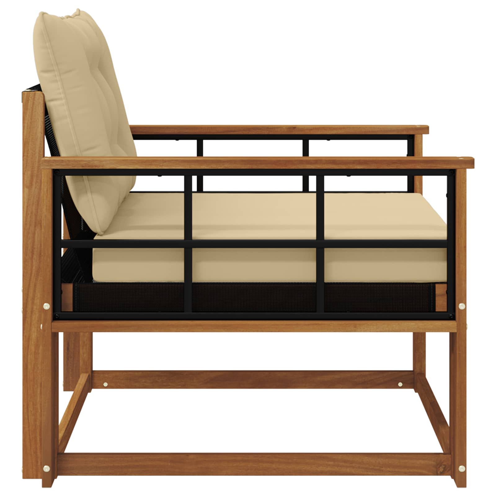 Buiten bankenset Massief Acaciahout en Textilene Naturel is nu te koop bij PeponiXL, paradijselijk wonen!