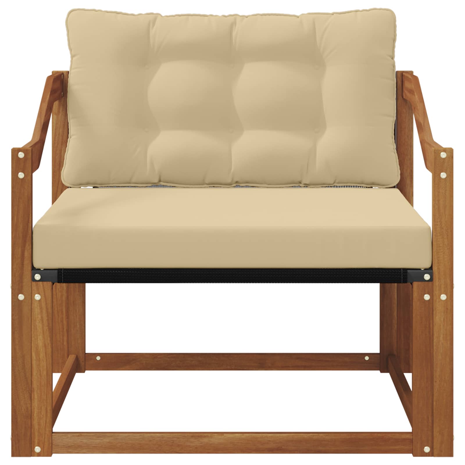 Buiten bankenset Massief Acaciahout en Textilene Naturel is nu te koop bij PeponiXL, paradijselijk wonen!