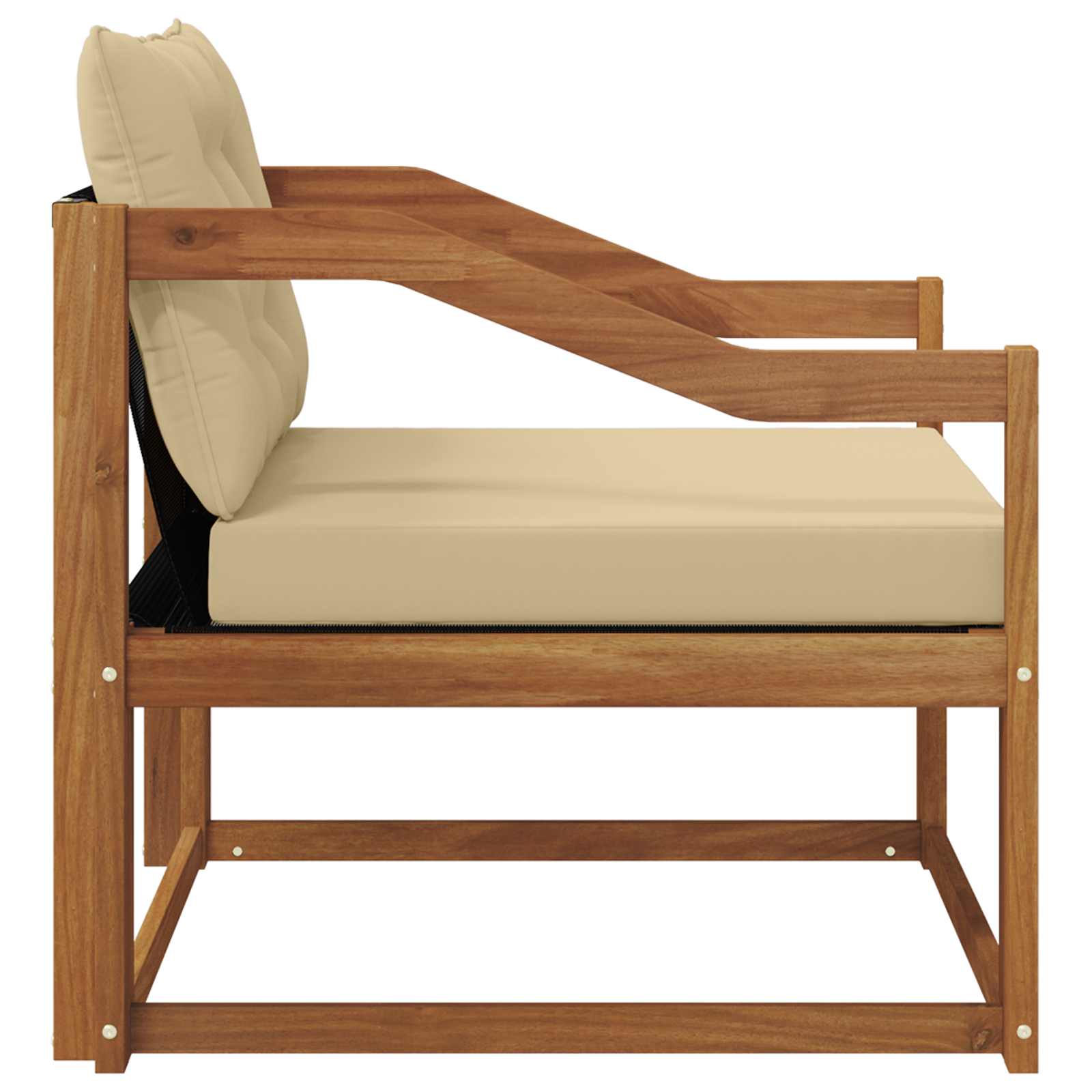 Buiten bankenset Massief Acaciahout en Textilene Naturel is nu te koop bij PeponiXL, paradijselijk wonen!