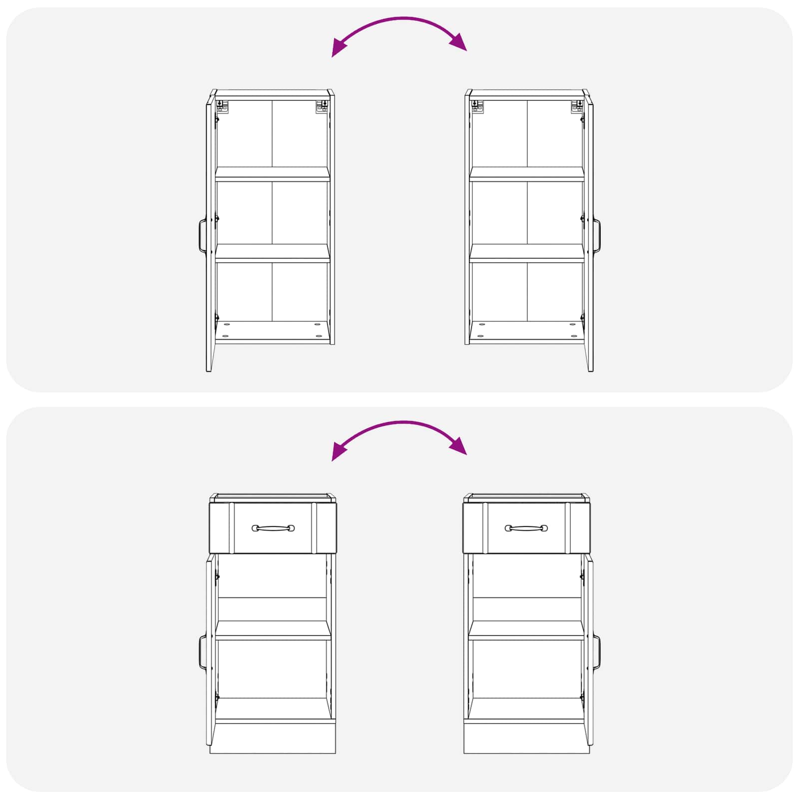 Keukenblok LUCCA 8 pcs Zwart Bewerkt hout is nu te koop bij PeponiXL, paradijselijk wonen!