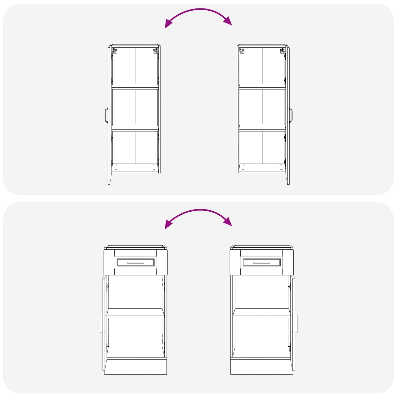 Keukenblok PORTO 8 pcs Bruin eiken Bewerkt hout is nu te koop bij PeponiXL, paradijselijk wonen!