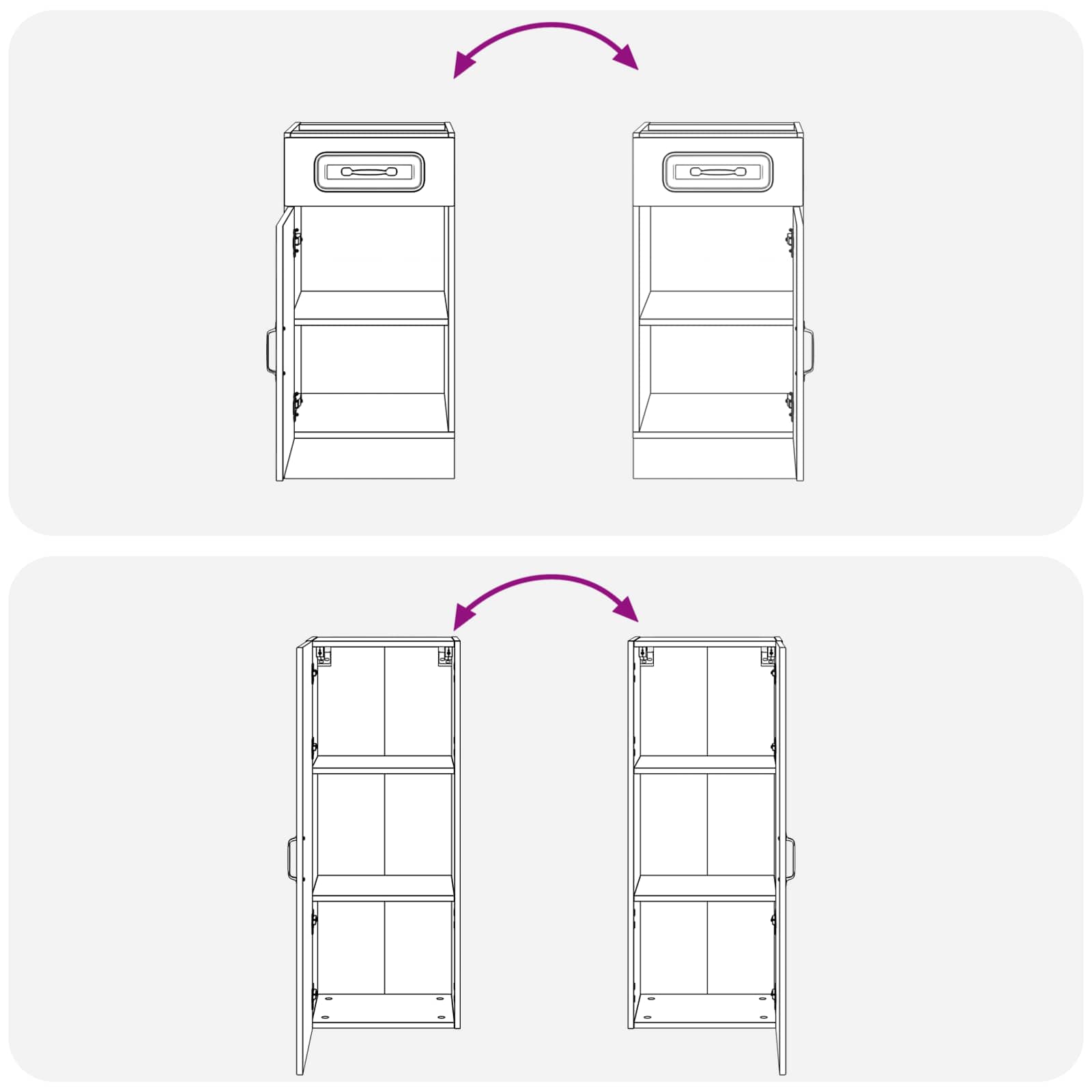 Keukenblok KALMAR 5 pcs Wit Bewerkt hout is nu te koop bij PeponiXL, paradijselijk wonen!