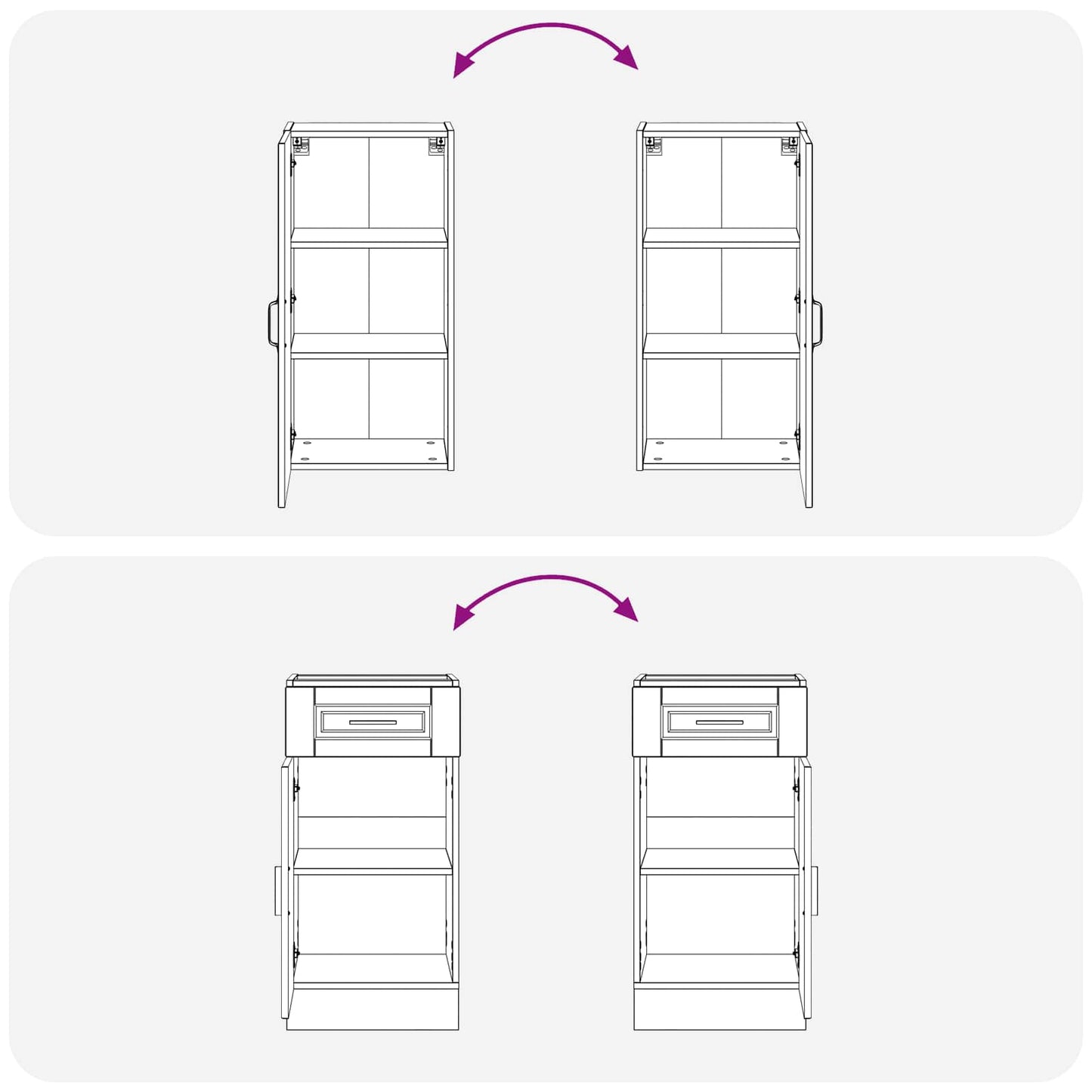 Keukenblok PORTO 5 pcs Sonoma Eiken Bewerkt hout is nu te koop bij PeponiXL, paradijselijk wonen!