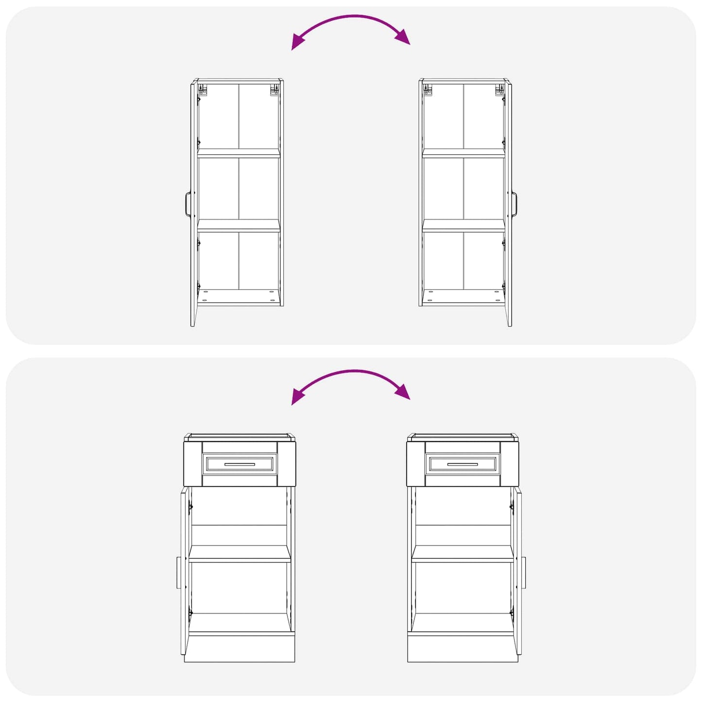 Keukenblok PORTO 5 pcs Wit Bewerkt hout is nu te koop bij PeponiXL, paradijselijk wonen!