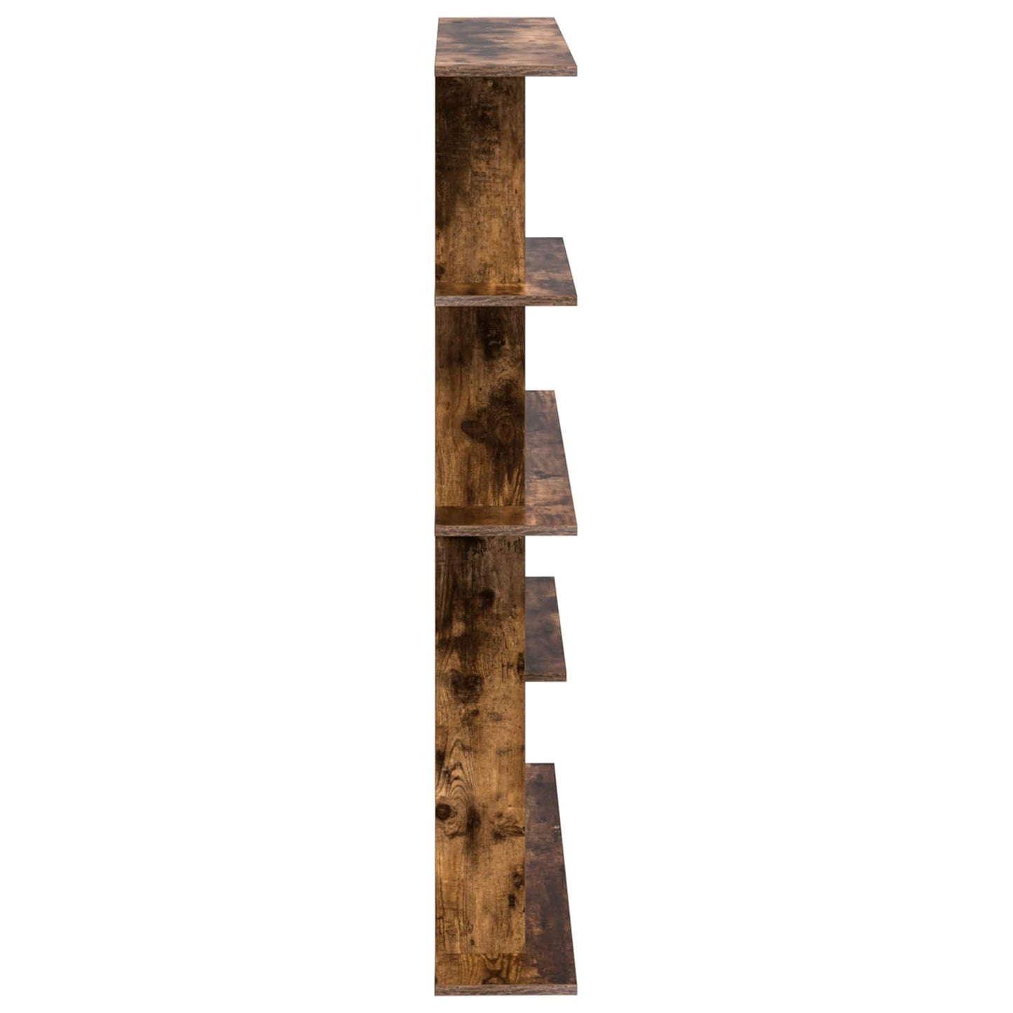 Wandplank Gerookt eiken 102 x 20 x 130 cm Bewerkt hout