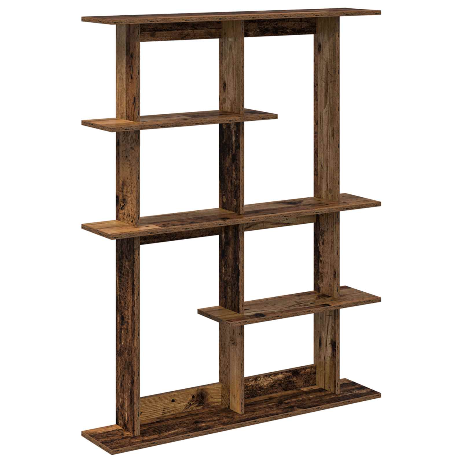 Wandplank Oud hout 102 x 20 x 130 cm Bewerkt hout is nu te koop bij PeponiXL, paradijselijk wonen!