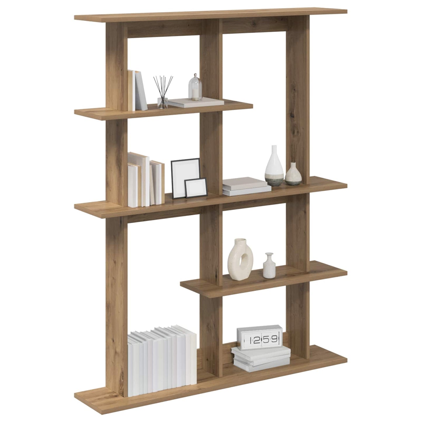 Wandplank Artisanaal eiken 102 x 20 x 130 cm Bewerkt hout