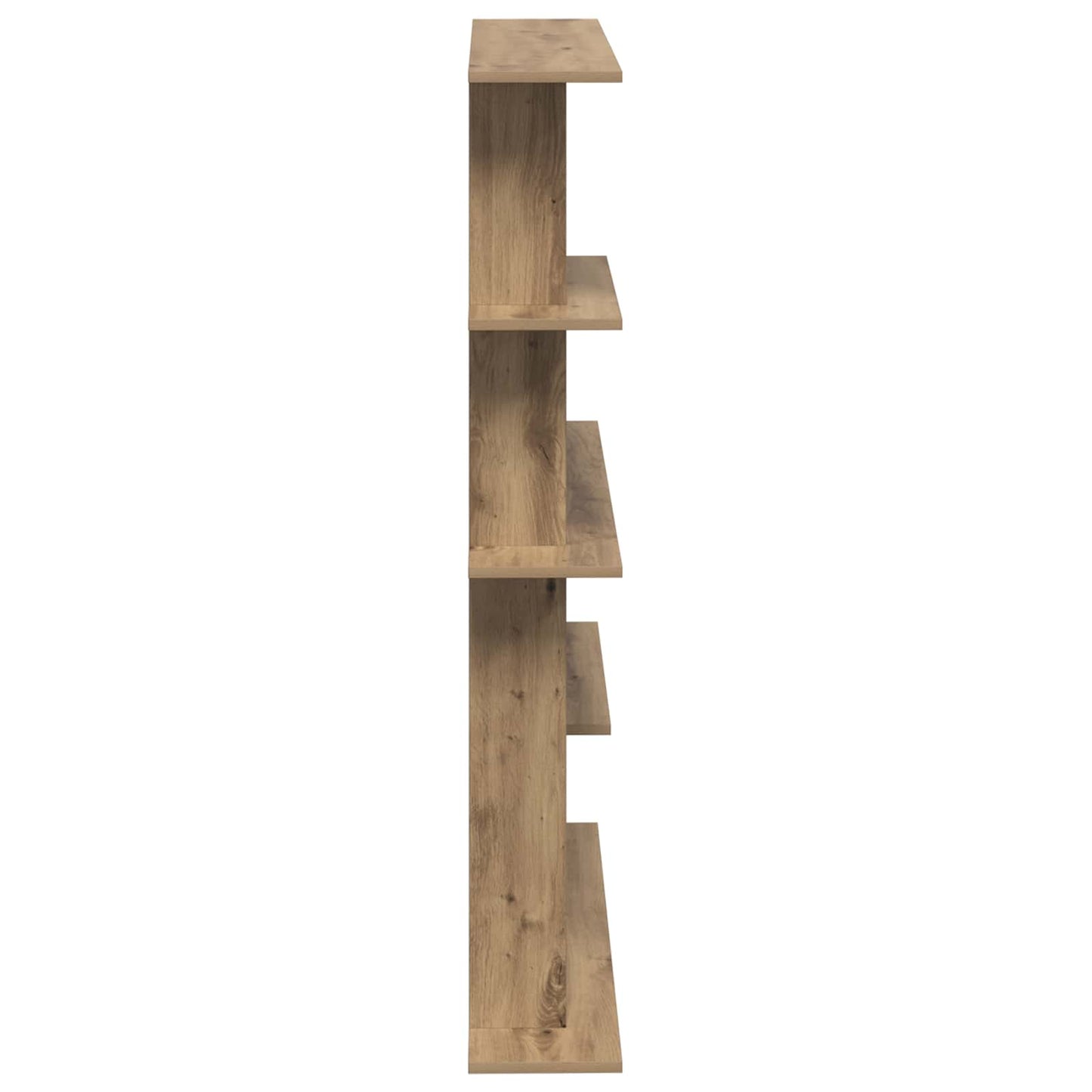 Wandplank Artisanaal eiken 102 x 20 x 130 cm Bewerkt hout