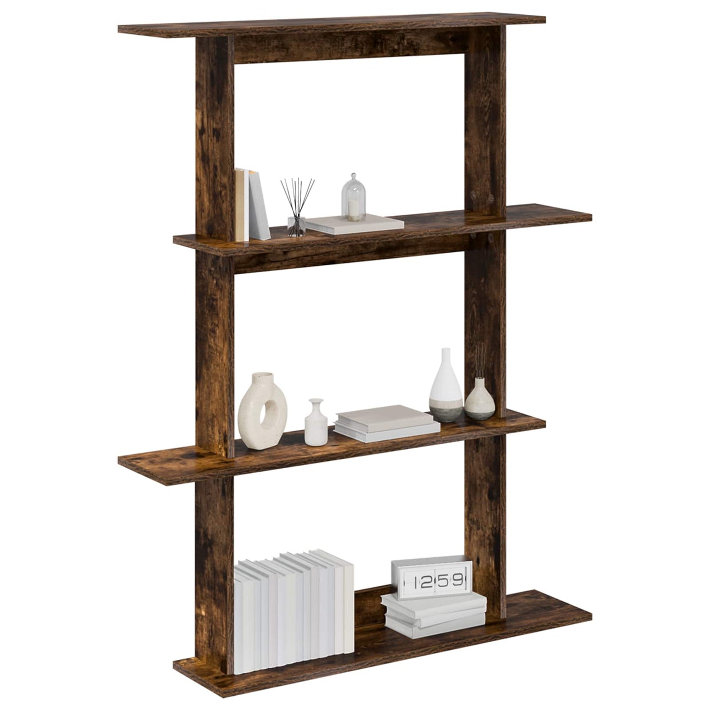Wandplank Gerookt eiken 100 x 20 x 126 cm Bewerkt hout