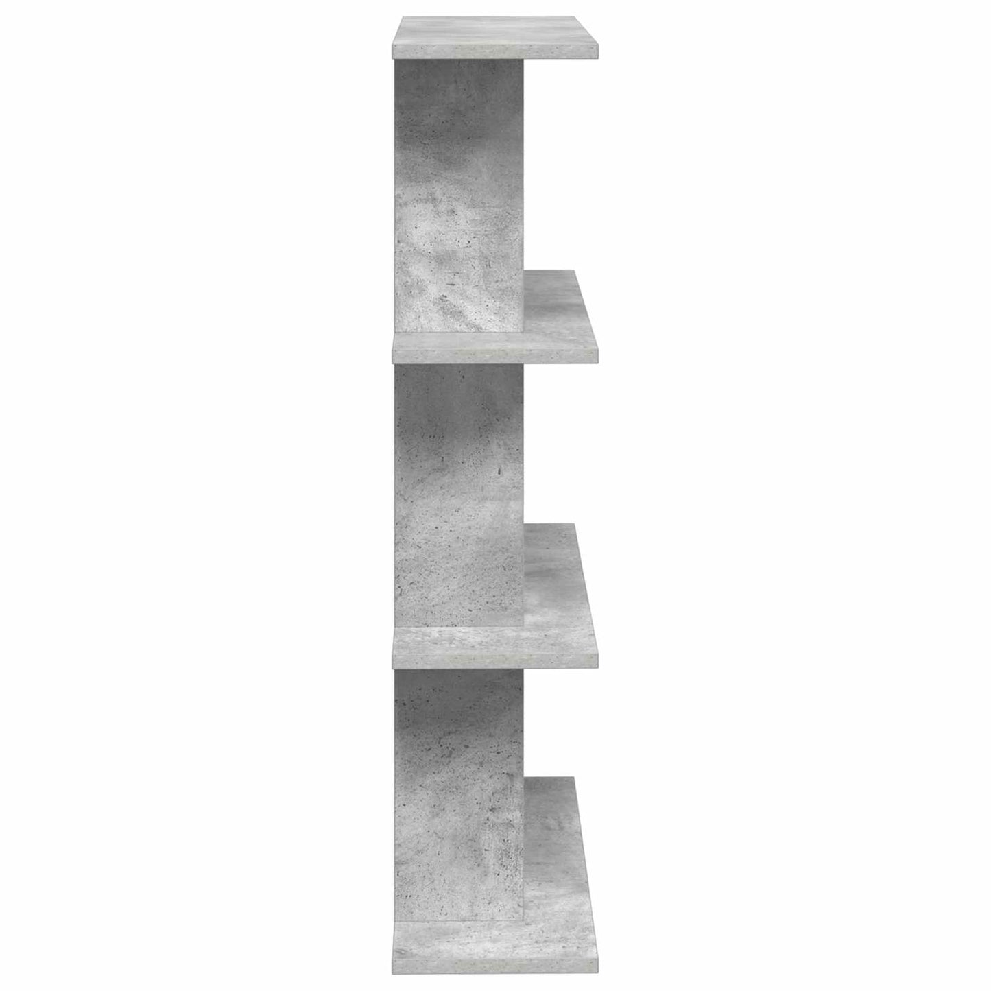 Wandplank Muurmontage Betongrijs 56 x 20 x 90 cm Bewerkt hout