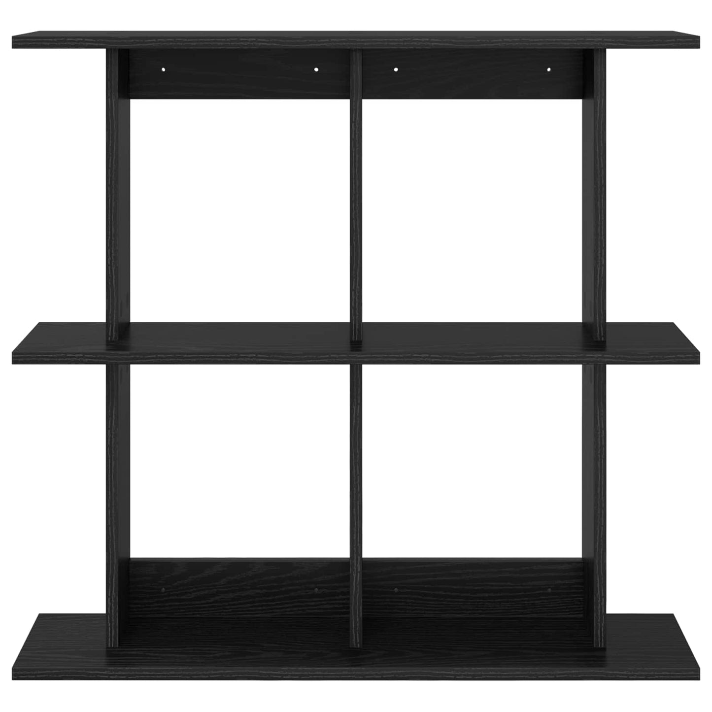 Wandplank Muurmontage Zwart eiken 80 x 20 x 75 cm Bewerkt hout