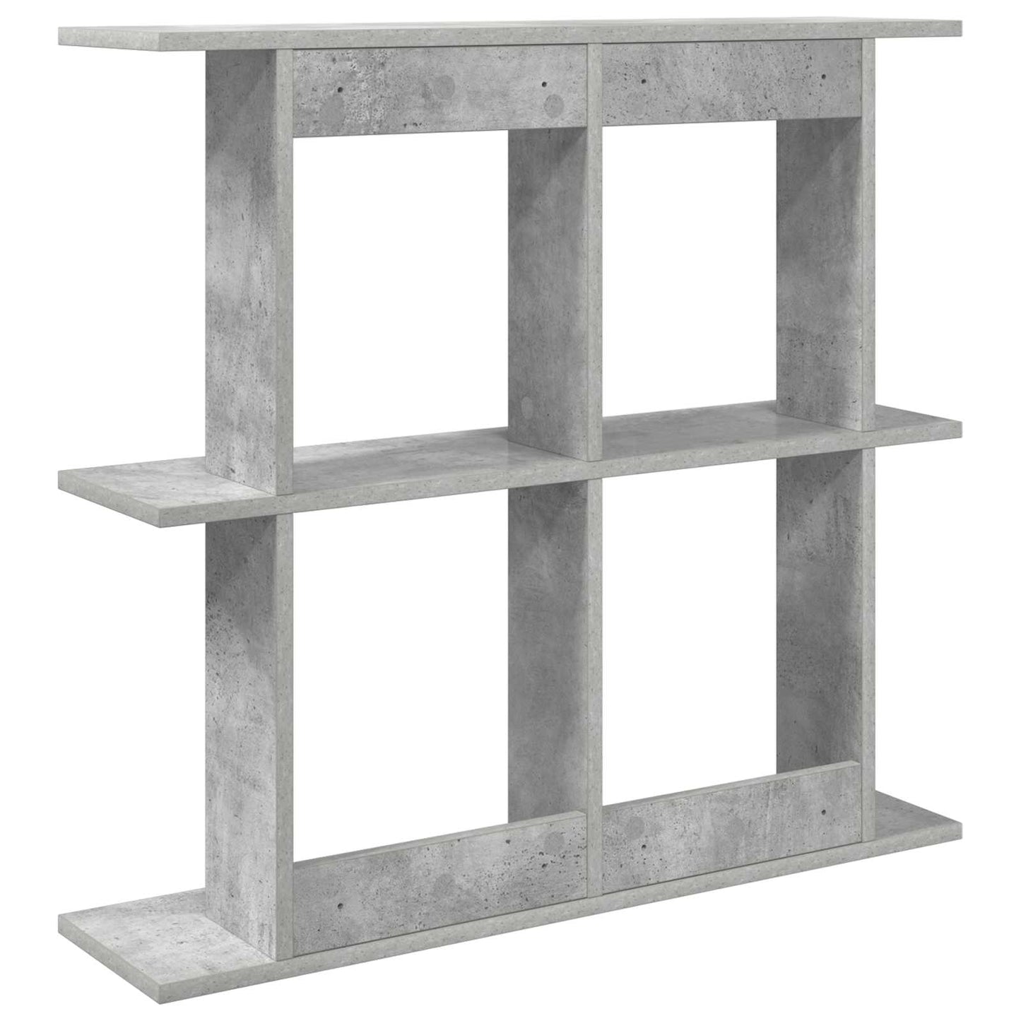 Wandplank Muurmontage Betongrijs 80 x 20 x 75 cm Bewerkt hout