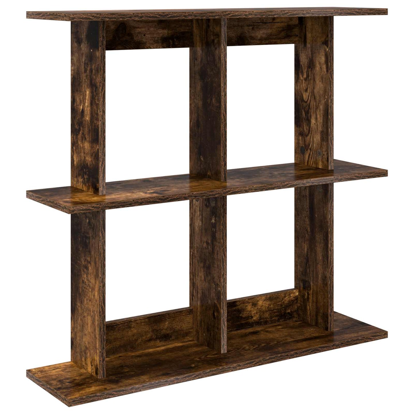 Wandplank Muurmontage Gerookt eiken 80 x 20 x 75 cm