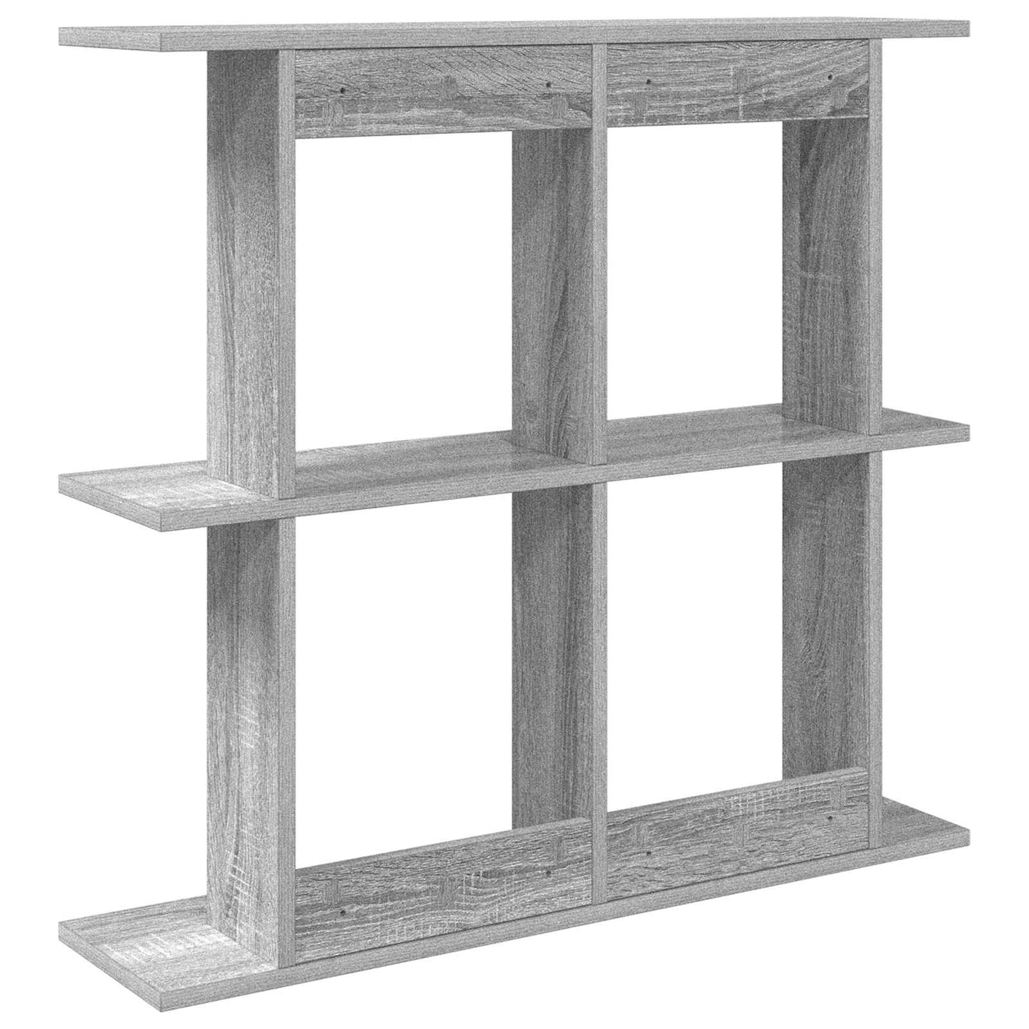Wandplank Muurmontage Grijs Sonoma 80 x 20 x 75 cm Bewerkt hout