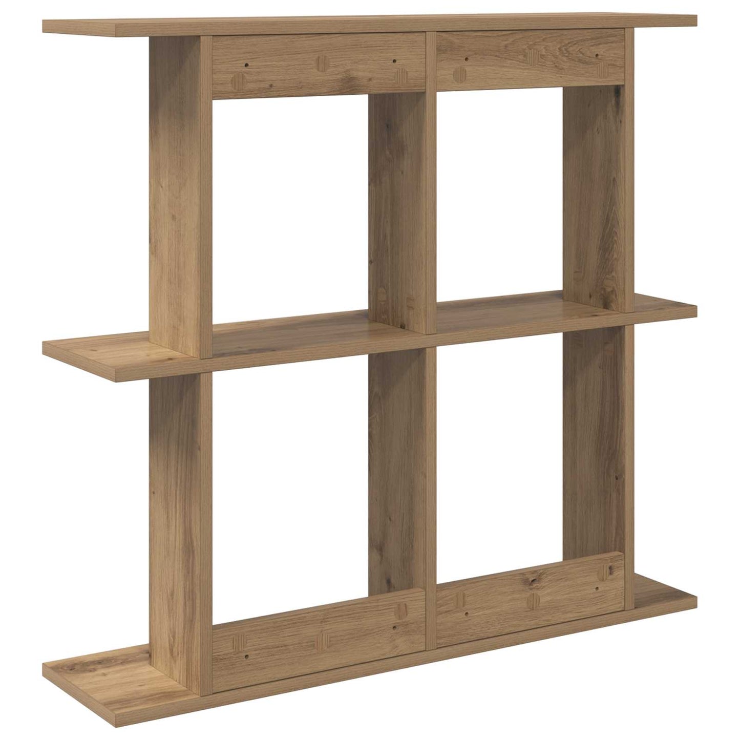 Wandplank Muurmontage Artisanaal eiken 80 x 20 x 75 cm