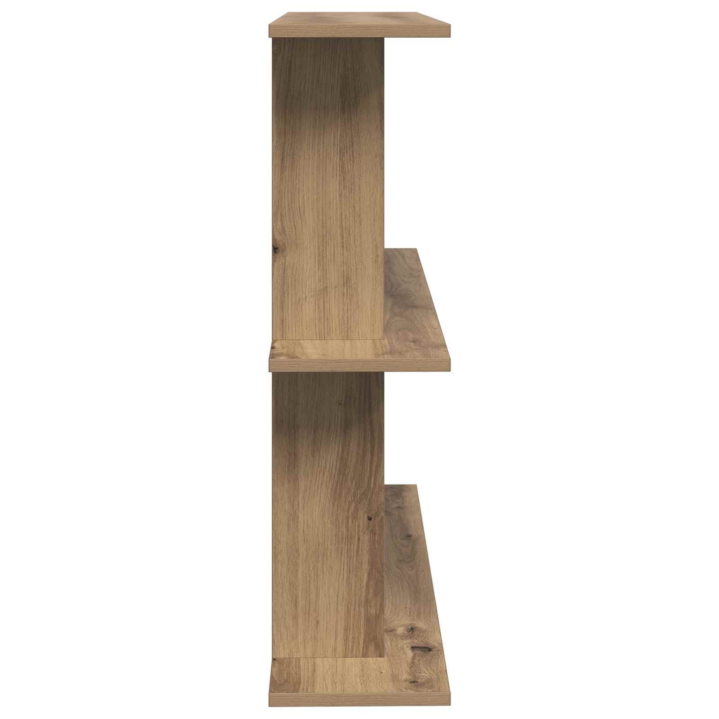 Wandplank Muurmontage Artisanaal eiken 80 x 20 x 75 cm