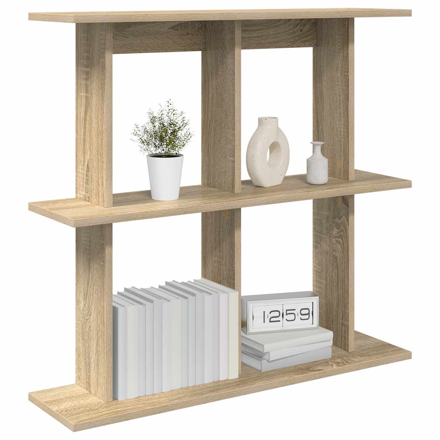 Wandplank Muurmontage Sonoma Eiken 100 x 20 x 75 cm