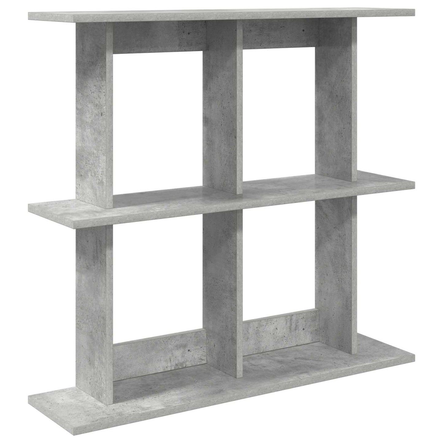 Wandplank Muurmontage Betongrijs 100 x 20 x 75 cm Bewerkt hout