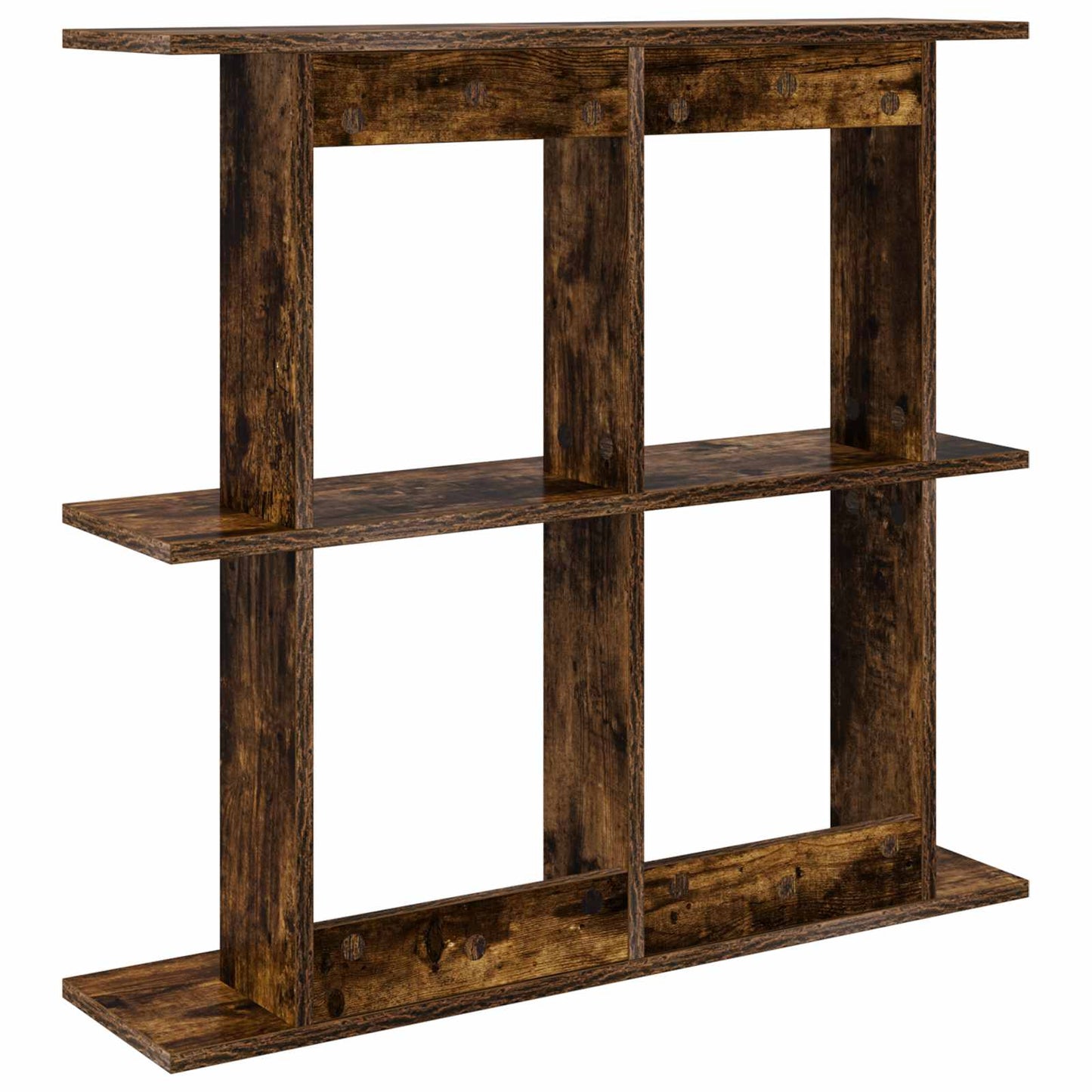Wandplank Muurmontage Gerookt eiken 100 x 20 x 75 cm