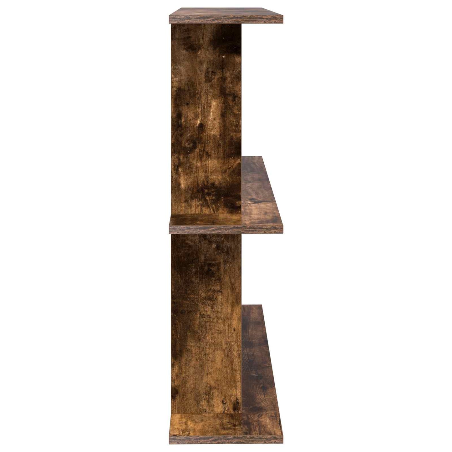Wandplank Muurmontage Gerookt eiken 100 x 20 x 75 cm