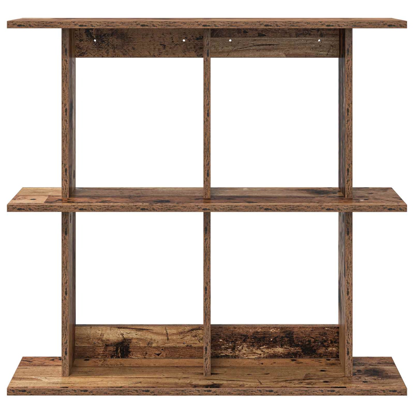 Wandplank Muurmontage Oud hout 100 x 20 x 75 cm Bewerkt hout