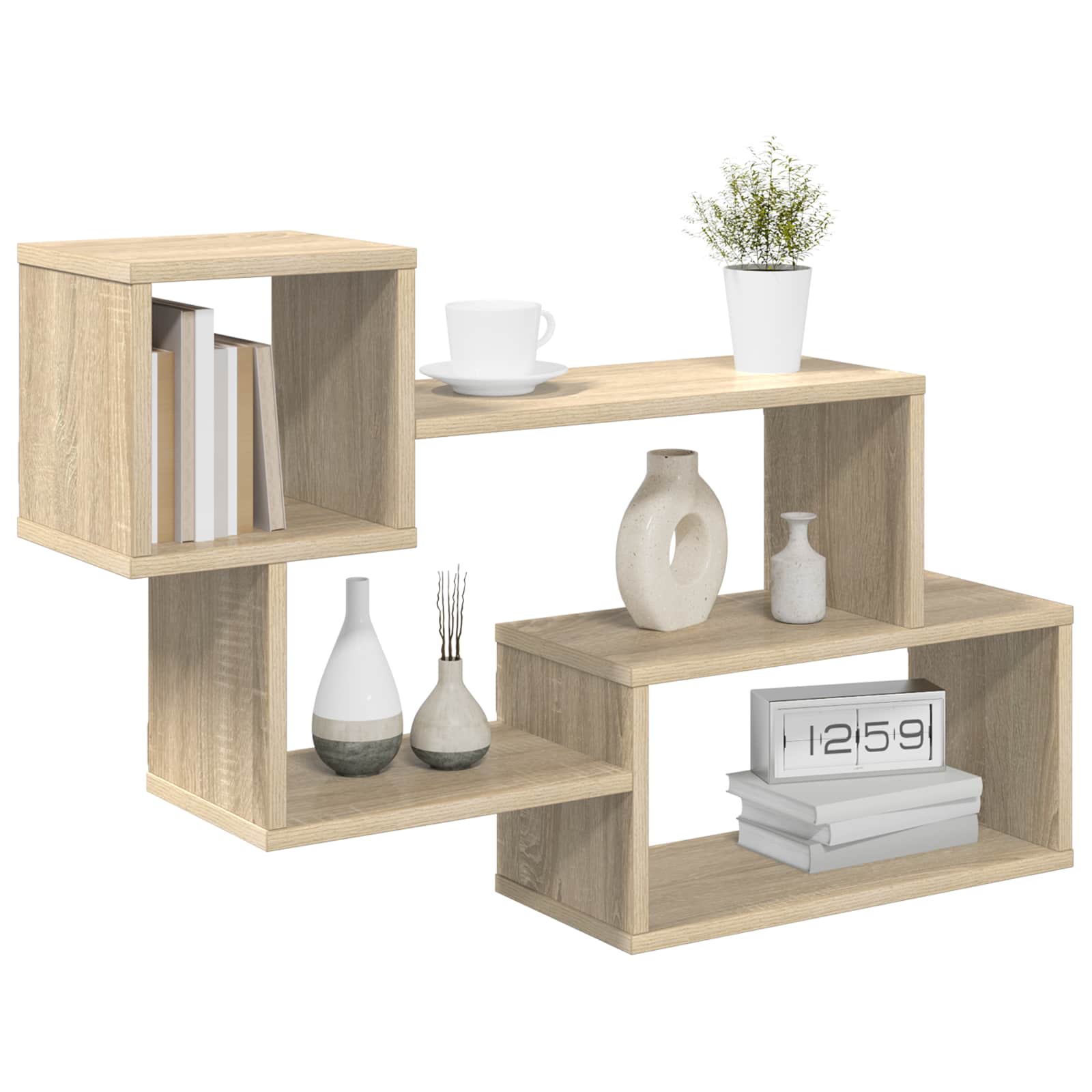 Drijvende plank Muurmontage Sonoma Eiken 87 x 20 x 55 cm is nu te koop bij PeponiXL, paradijselijk wonen!
