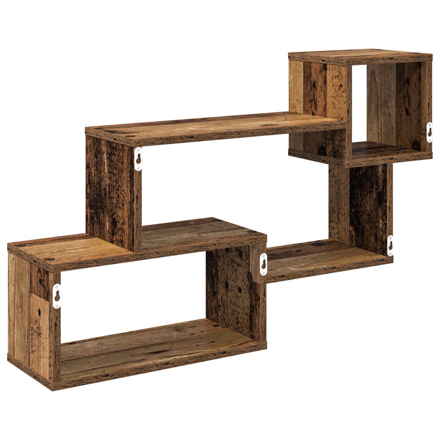 Drijvende plank Muurmontage Oud hout 87 x 20 x 55 cm