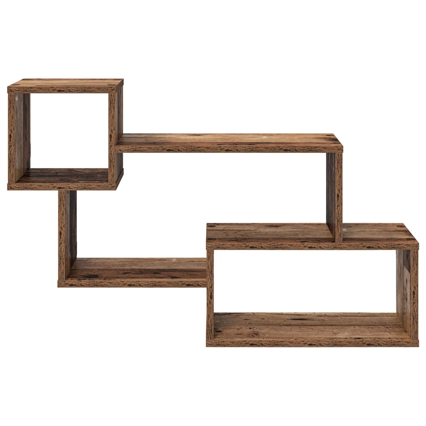 Drijvende plank Muurmontage Oud hout 87 x 20 x 55 cm
