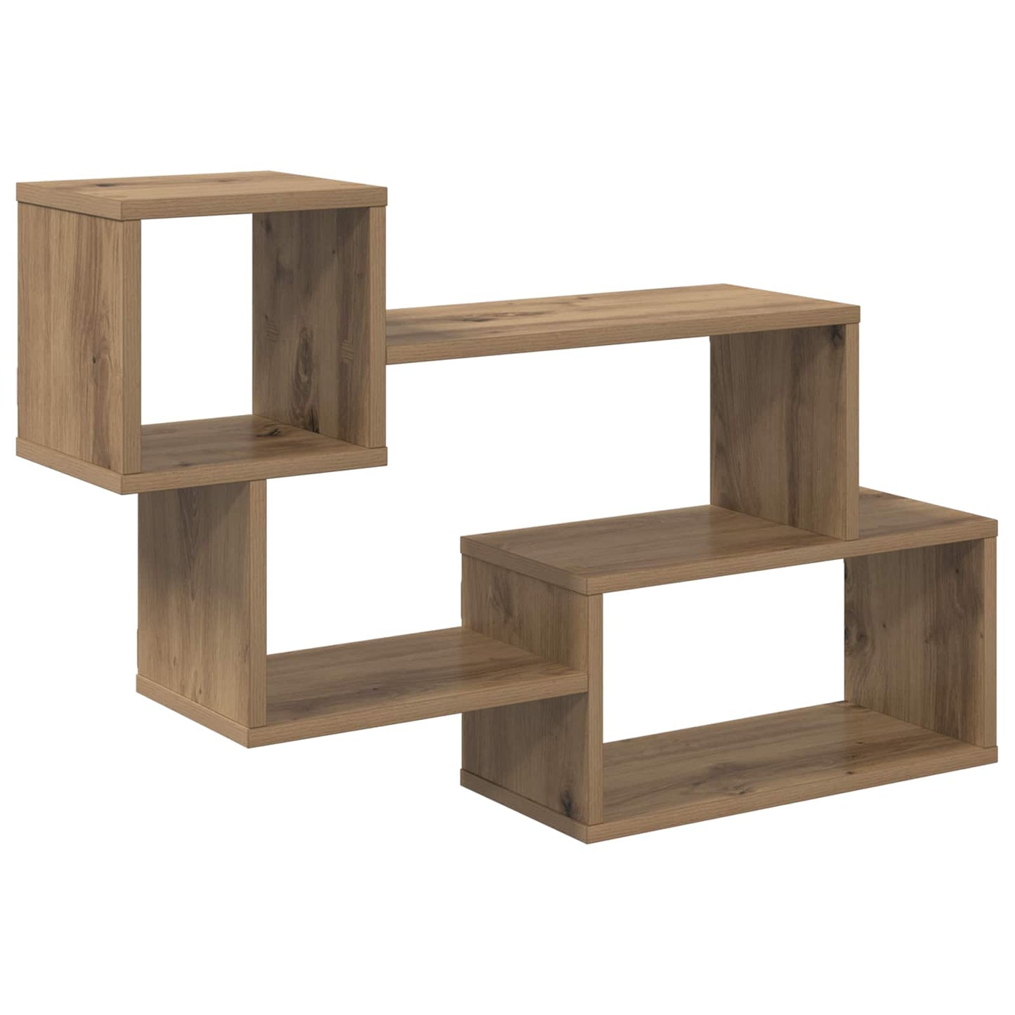 Drijvende plank Muurmontage Artisanaal eiken 87 x 20 x 55 cm