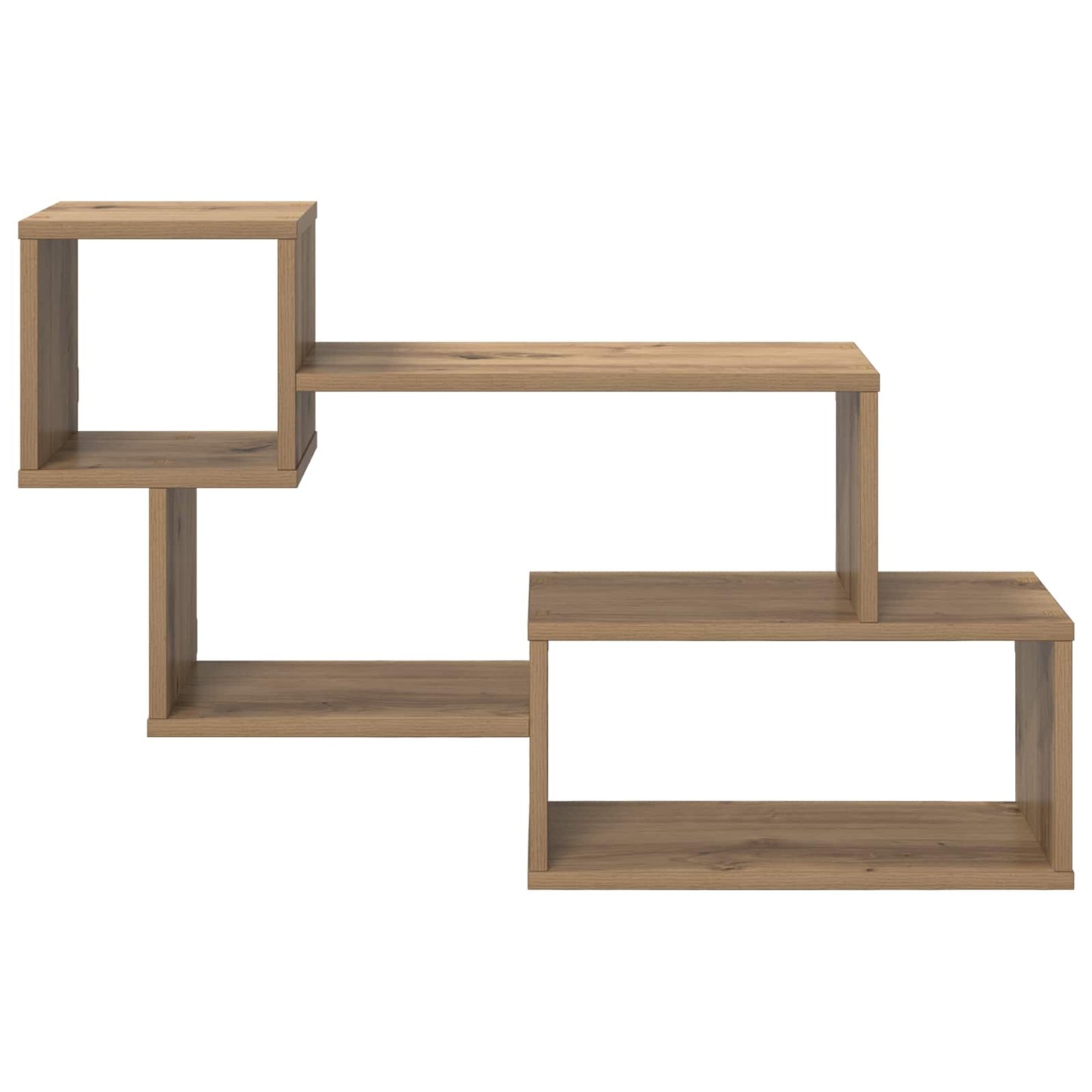 Drijvende plank Muurmontage Artisanaal eiken 87 x 20 x 55 cm