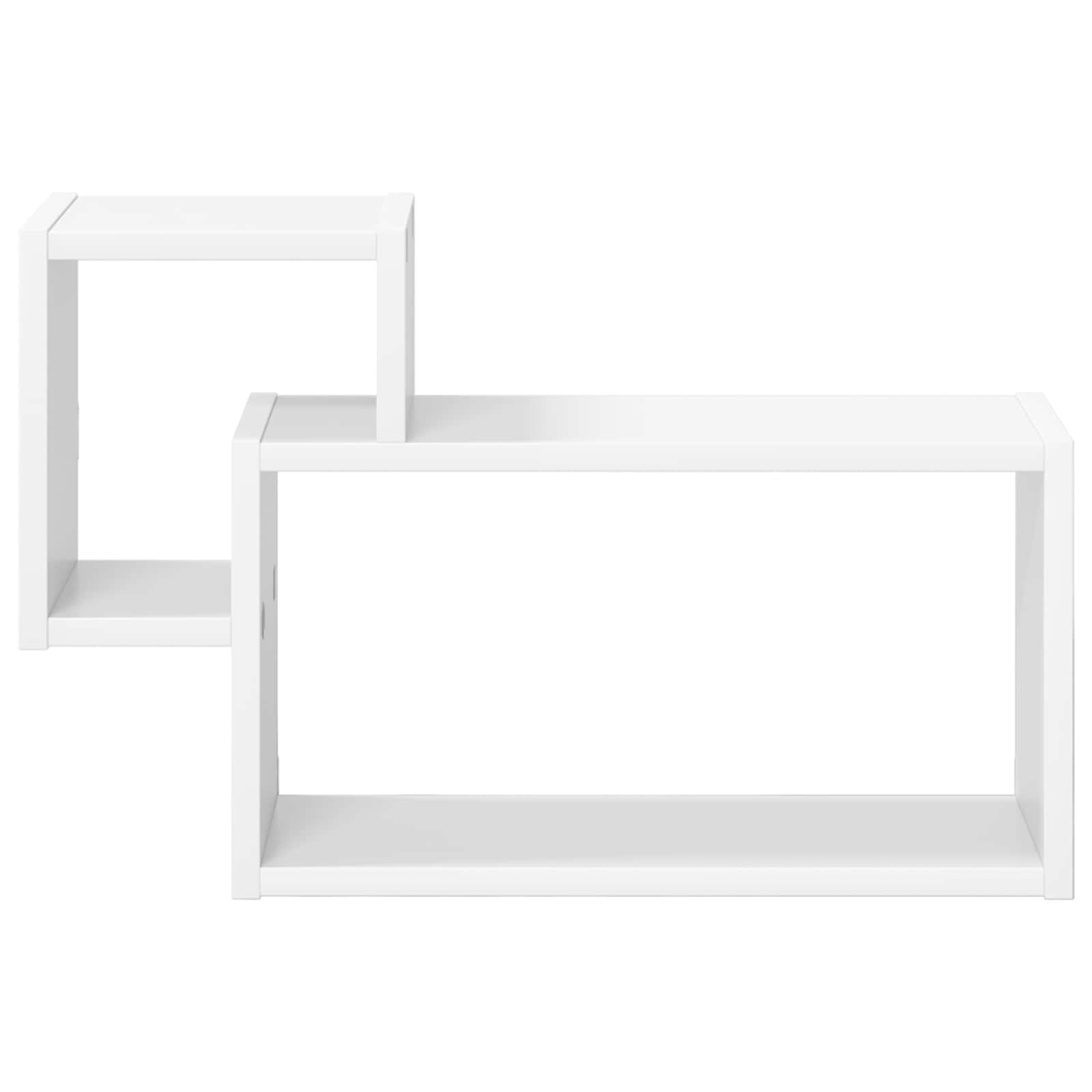 Wandplank Muurmontage Wit 55 x 15 x 35 cm Bewerkt hout is nu te koop bij PeponiXL, paradijselijk wonen!