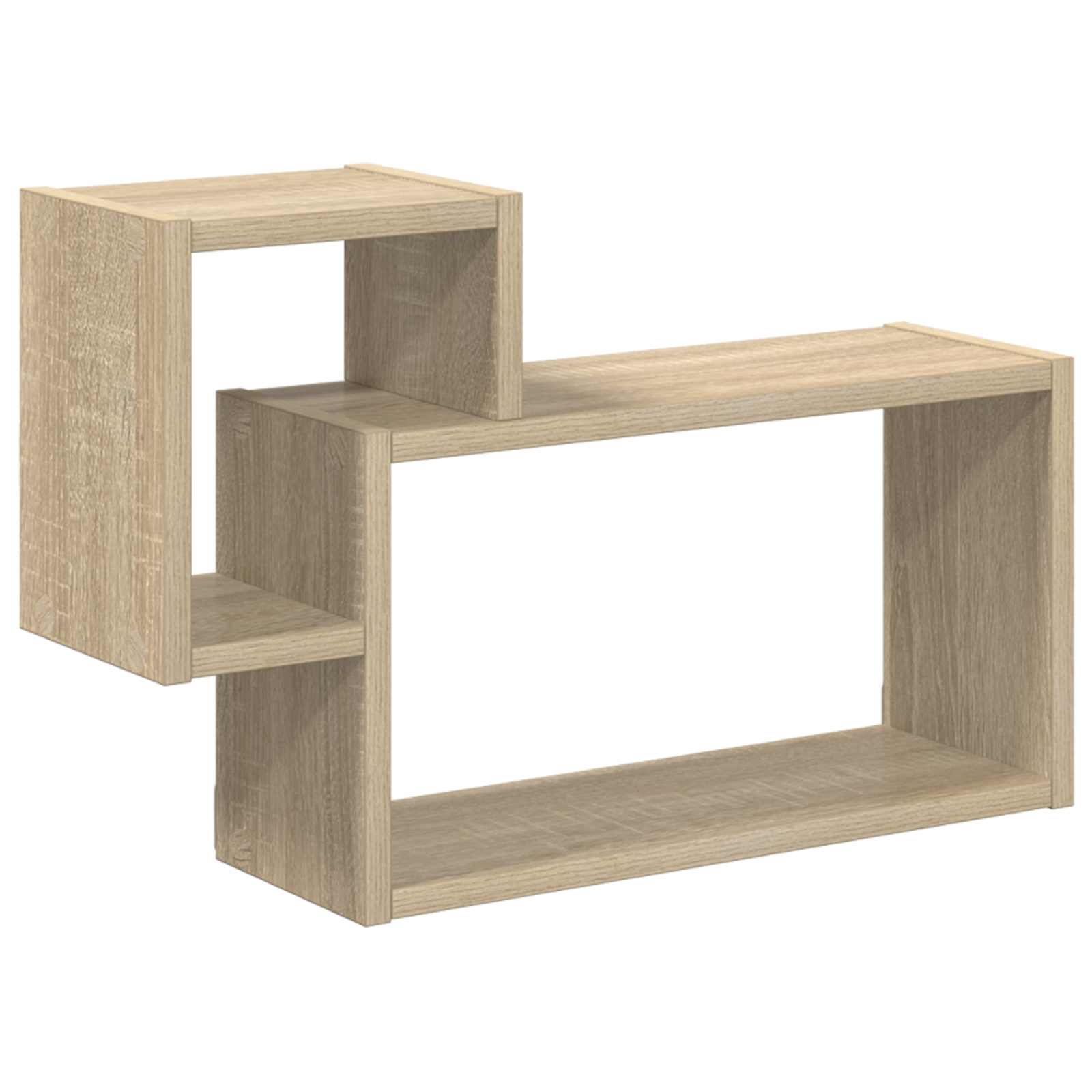 Wandplank Muurmontage Bruin 55 x 15 x 35 cm Bewerkt hout is nu te koop bij PeponiXL, paradijselijk wonen!