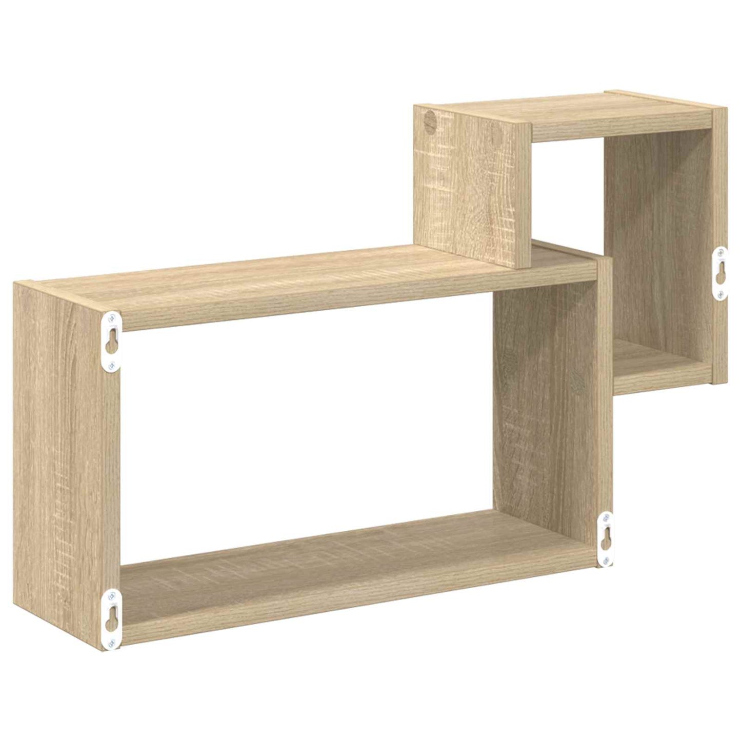 Wandplank Muurmontage Bruin 55 x 15 x 35 cm Bewerkt hout is nu te koop bij PeponiXL, paradijselijk wonen!