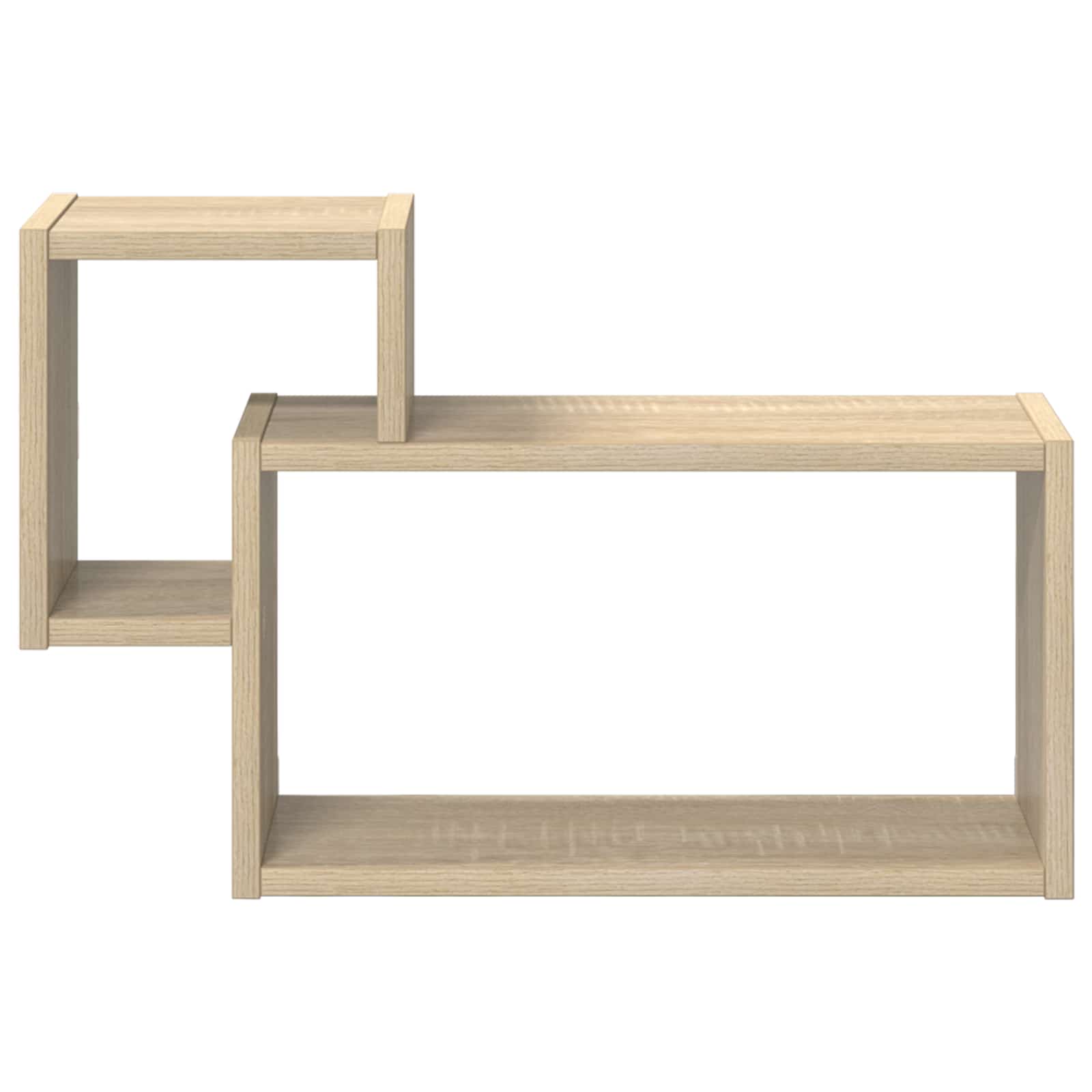Wandplank Muurmontage Bruin 55 x 15 x 35 cm Bewerkt hout is nu te koop bij PeponiXL, paradijselijk wonen!