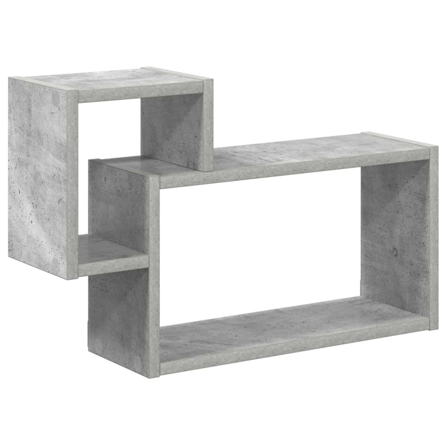 Wandplank Muurmontage Grijs 55 x 15 x 35 cm Bewerkt hout is nu te koop bij PeponiXL, paradijselijk wonen!