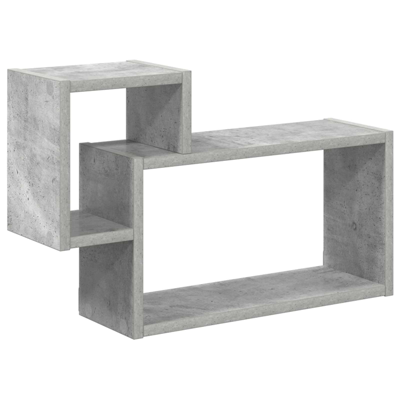 Wandplank Muurmontage Grijs 55 x 15 x 35 cm Bewerkt hout is nu te koop bij PeponiXL, paradijselijk wonen!
