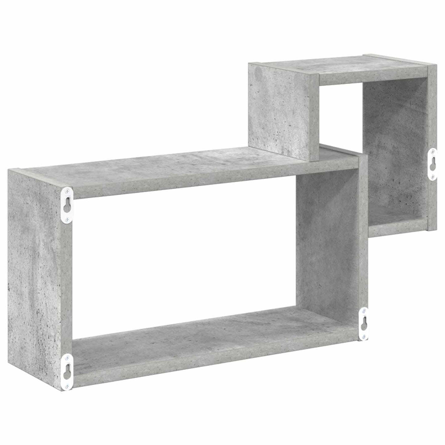Wandplank Muurmontage Grijs 55 x 15 x 35 cm Bewerkt hout is nu te koop bij PeponiXL, paradijselijk wonen!
