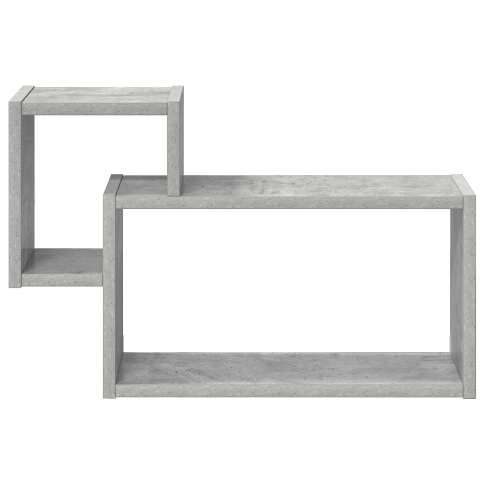 Wandplank Muurmontage Grijs 55 x 15 x 35 cm Bewerkt hout is nu te koop bij PeponiXL, paradijselijk wonen!