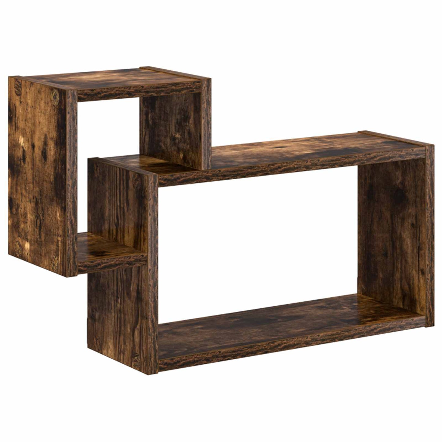 Wandplank Muurmontage Bruin 55 x 15 x 35 cm Bewerkt hout is nu te koop bij PeponiXL, paradijselijk wonen!