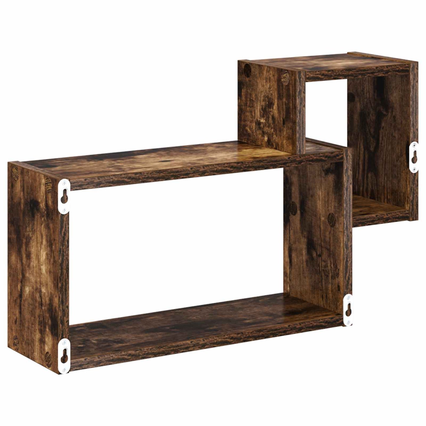 Wandplank Muurmontage Bruin 55 x 15 x 35 cm Bewerkt hout is nu te koop bij PeponiXL, paradijselijk wonen!