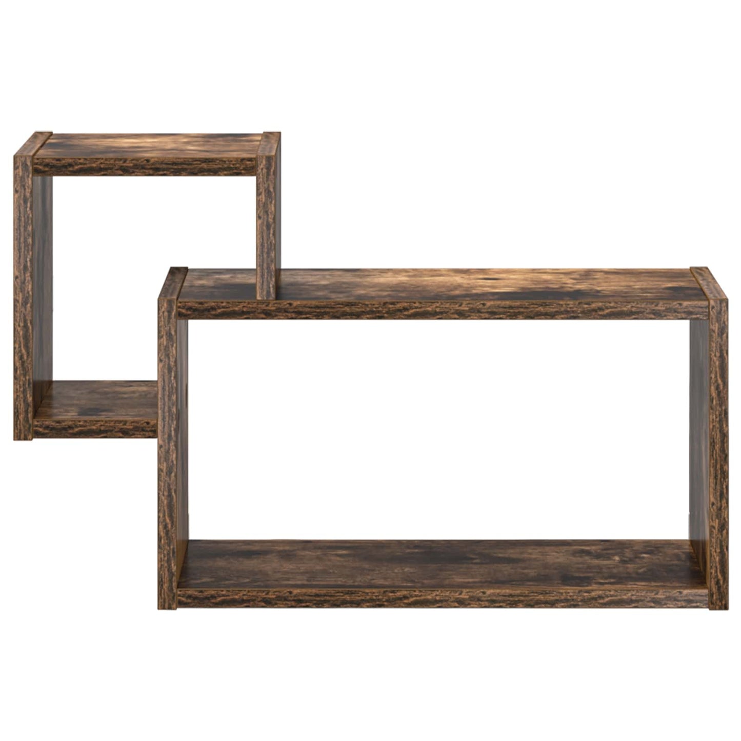 Wandplank Muurmontage Bruin 55 x 15 x 35 cm Bewerkt hout is nu te koop bij PeponiXL, paradijselijk wonen!