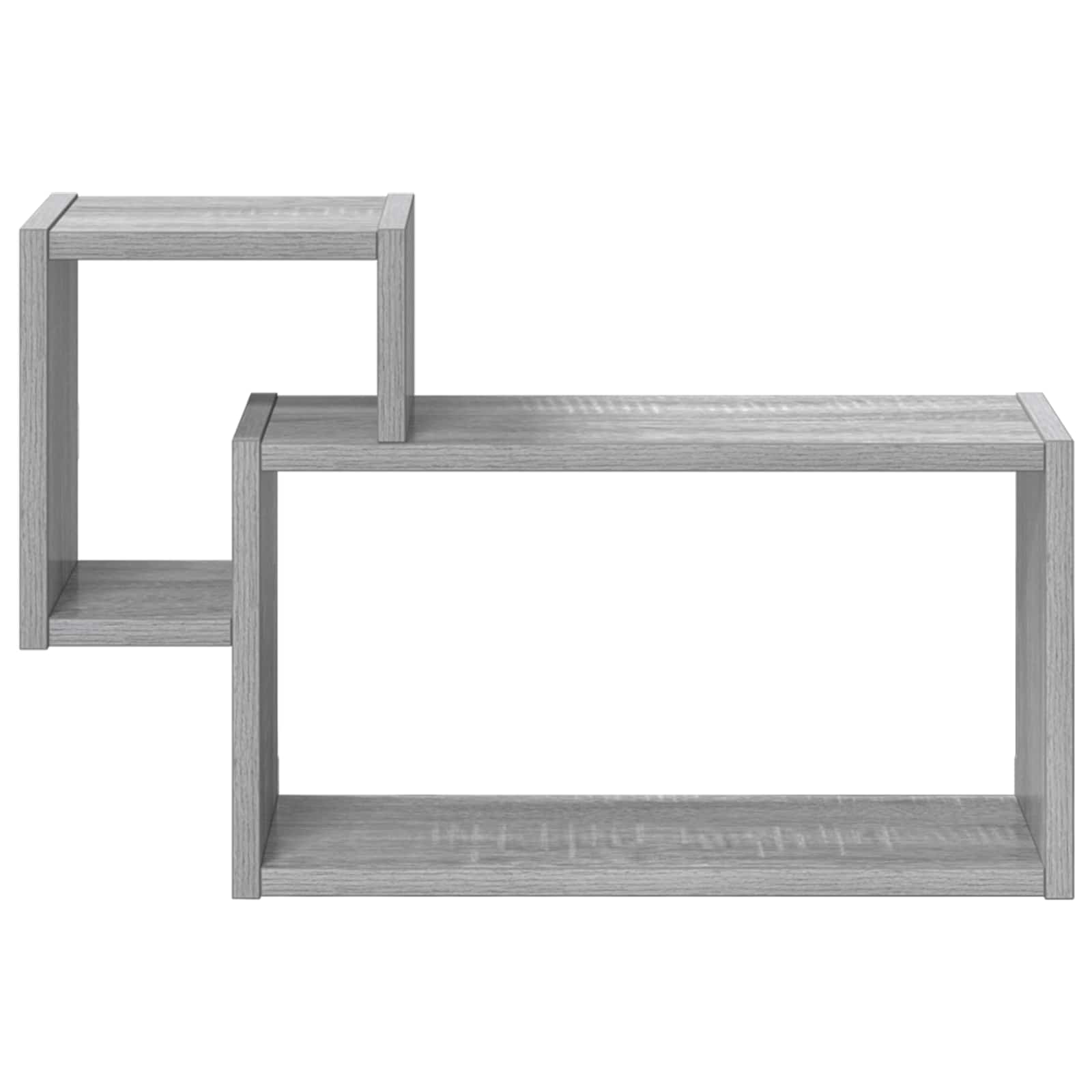Wandplank Muurmontage Grijs 55 x 15 x 35 cm Bewerkt hout is nu te koop bij PeponiXL, paradijselijk wonen!