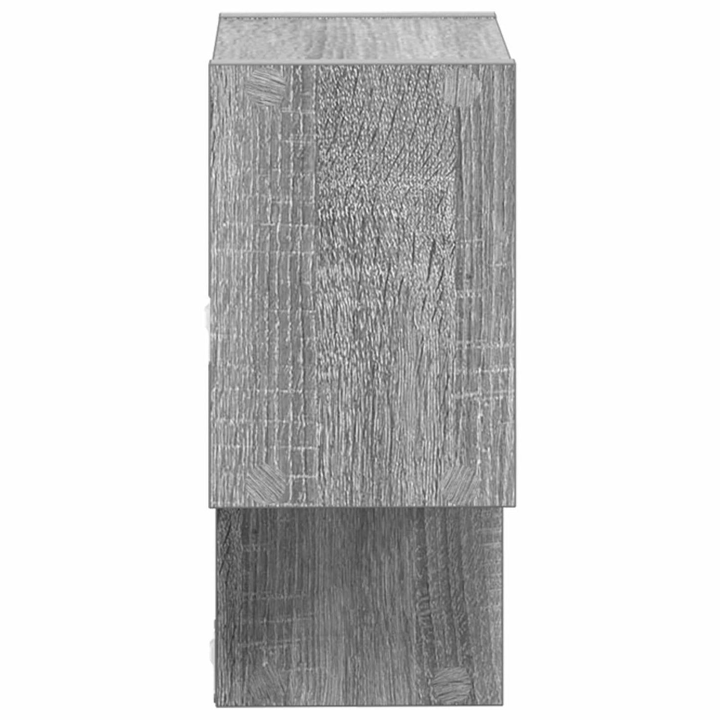 Wandplank Muurmontage Grijs 55 x 15 x 35 cm Bewerkt hout is nu te koop bij PeponiXL, paradijselijk wonen!