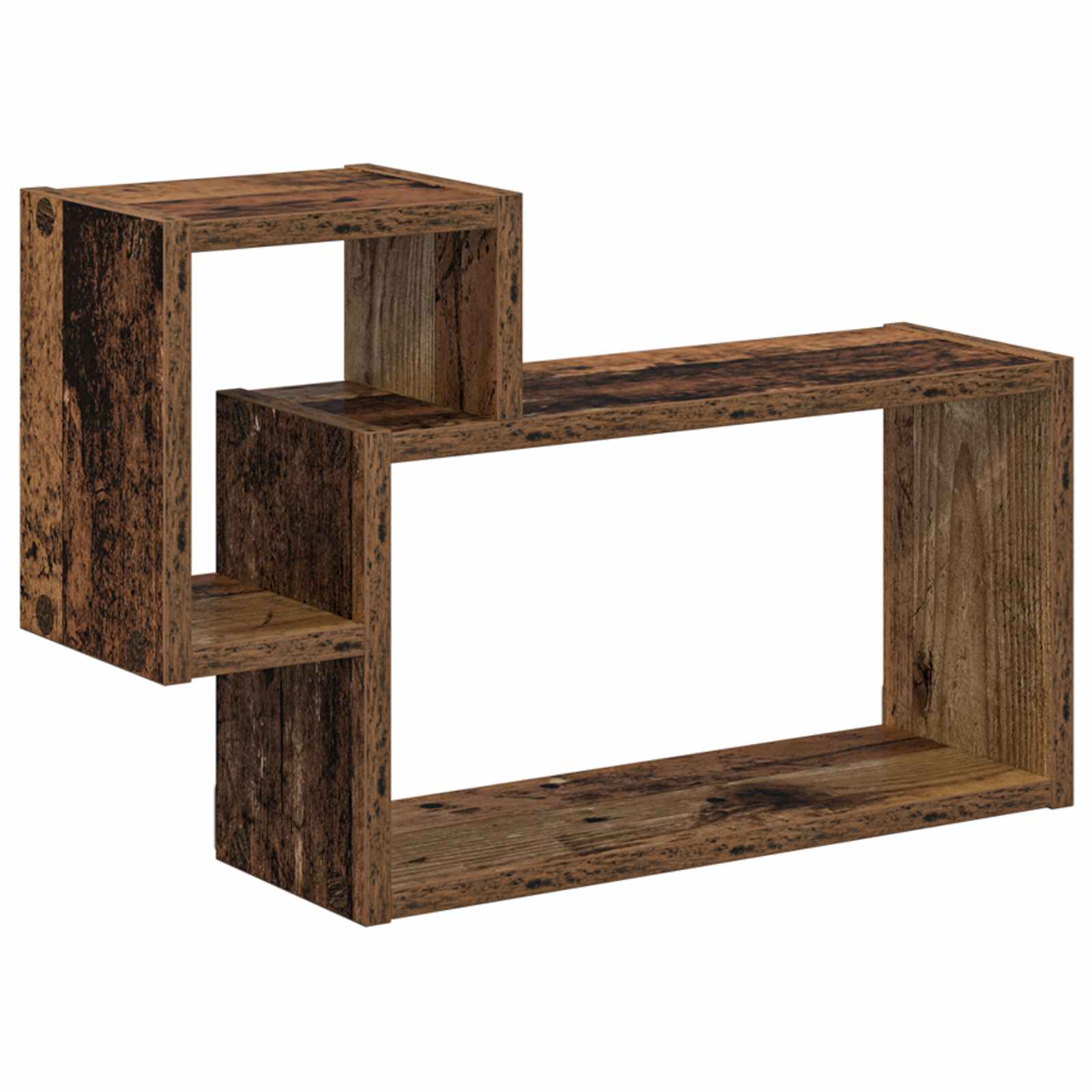 Wandplank Muurmontage Bruin 55 x 15 x 35 cm Bewerkt hout is nu te koop bij PeponiXL, paradijselijk wonen!