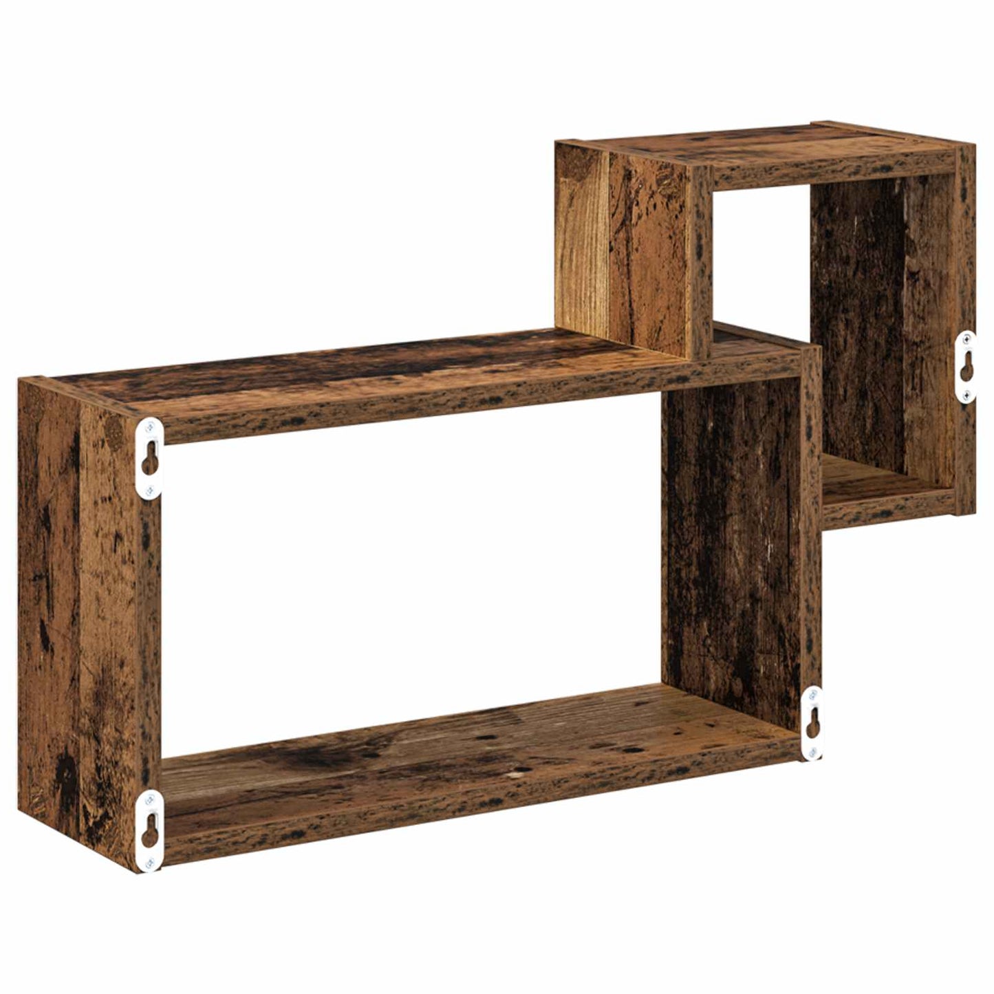 Wandplank Muurmontage Bruin 55 x 15 x 35 cm Bewerkt hout is nu te koop bij PeponiXL, paradijselijk wonen!